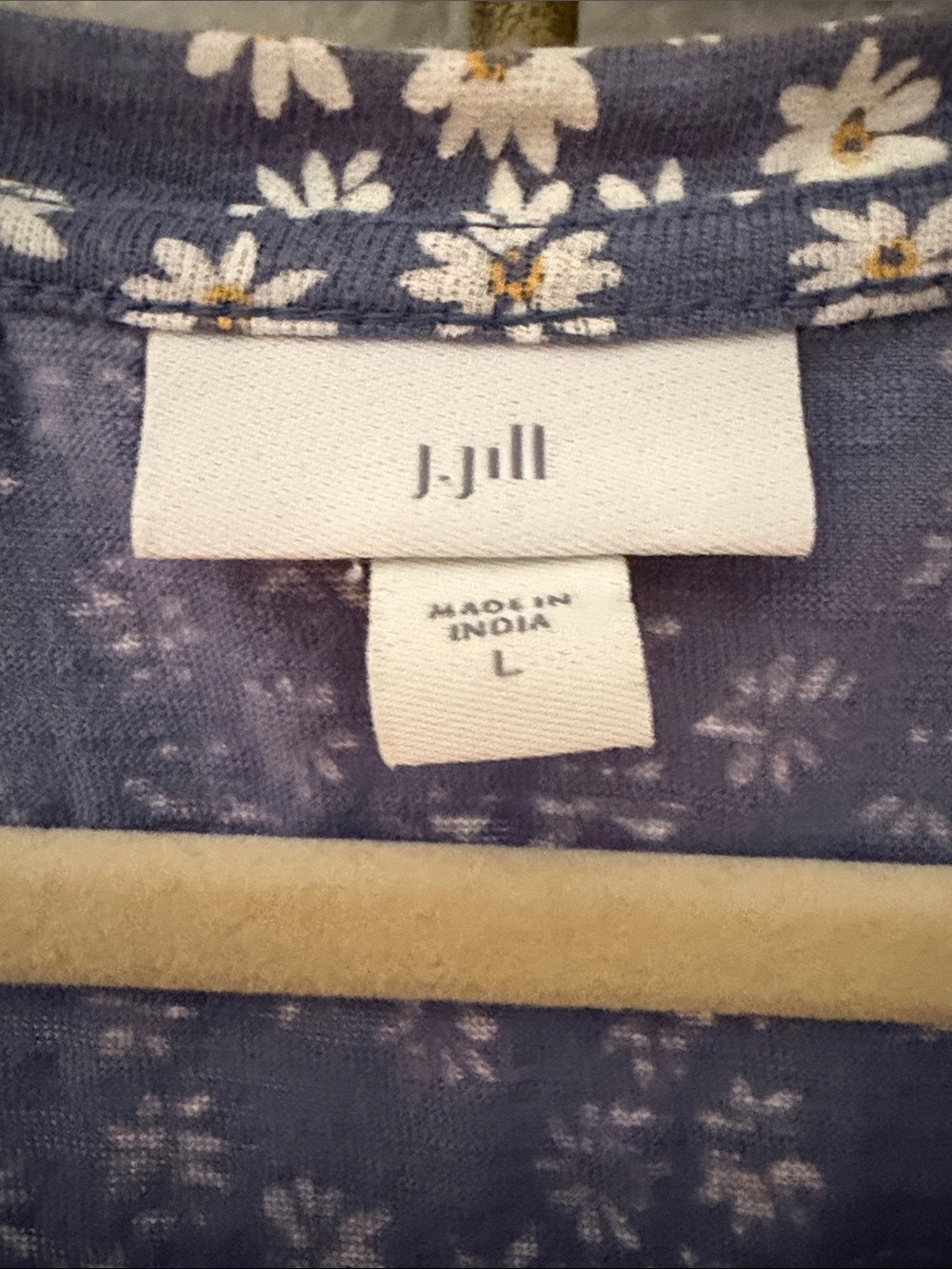 J. Jill Blue Daisy Print Sleeveless Dress 👗 Large  💐 - Picture 3 of 12
